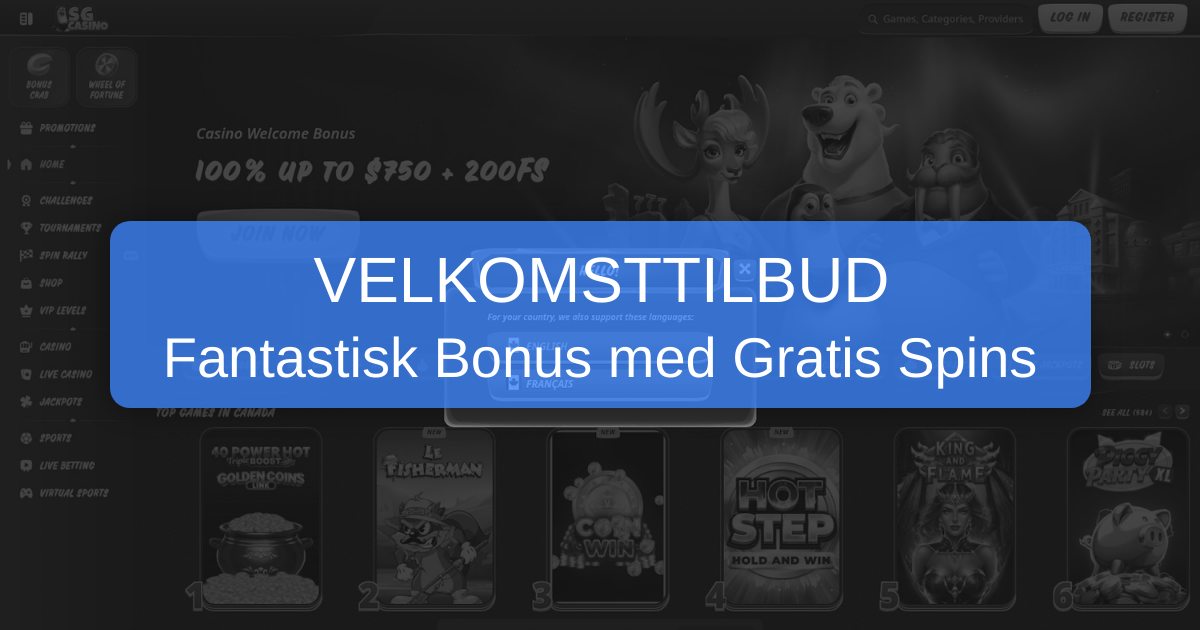 SG Casino - Online Casino for Danske Spillere
